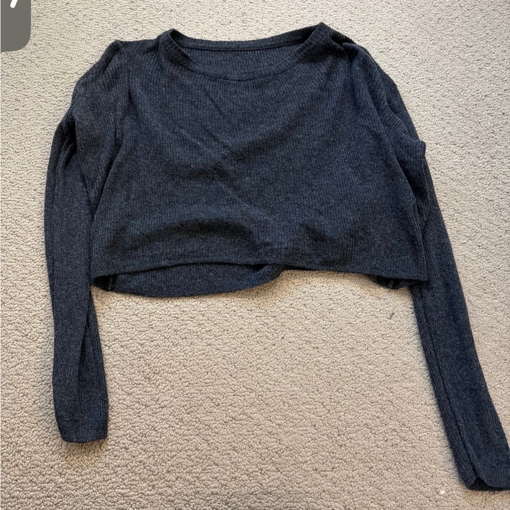 Brandy Melville Charcoal Crew Neck Sweater